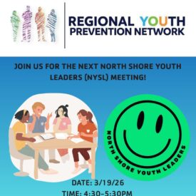 North Shore Youth Leaders monthly meeting