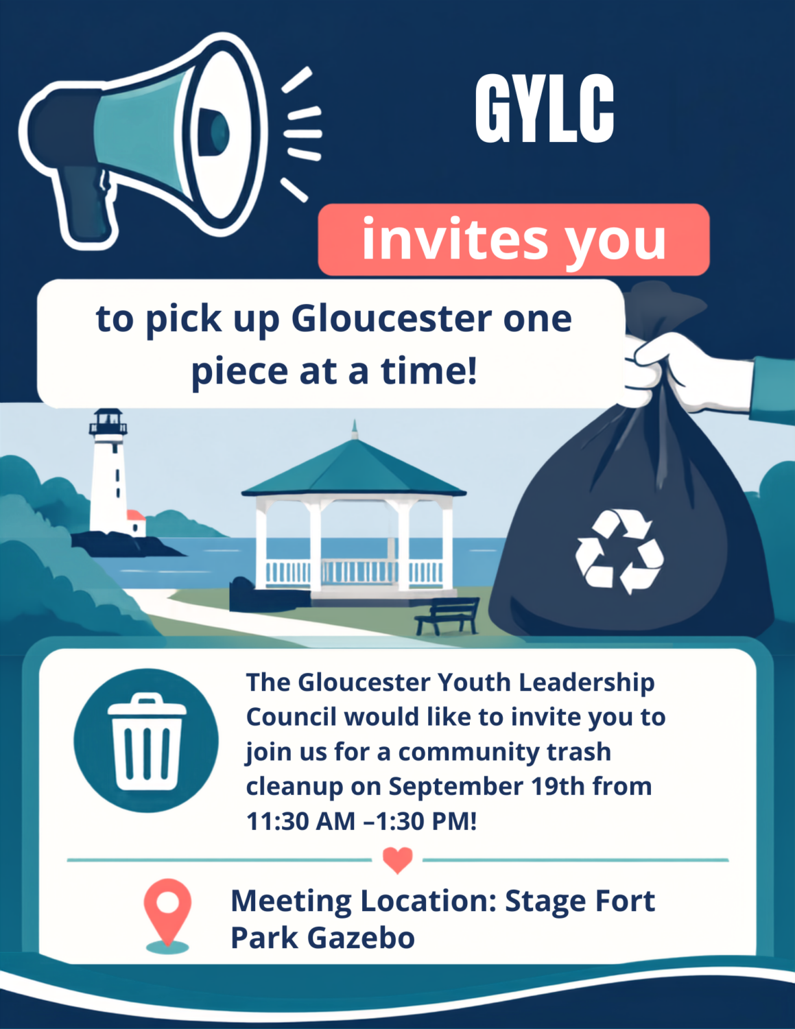 Community Clean Up with the Gloucester Youth Leadership Council